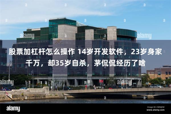 股票加杠杆怎么操作 14岁开发软件，23岁身家千万，却35岁自杀，茅侃侃经历了啥