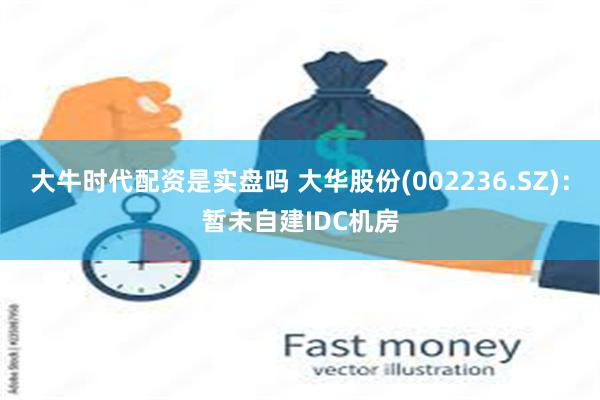 大牛时代配资是实盘吗 大华股份(002236.SZ)：暂未自建IDC机房