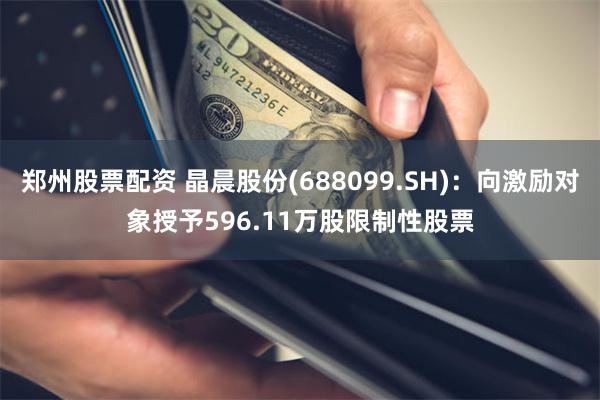 郑州股票配资 晶晨股份(688099.SH)：向激励对象授予596.11万股限制性股票